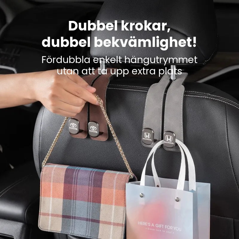 Premium Bilsäteskrok i Mocka
